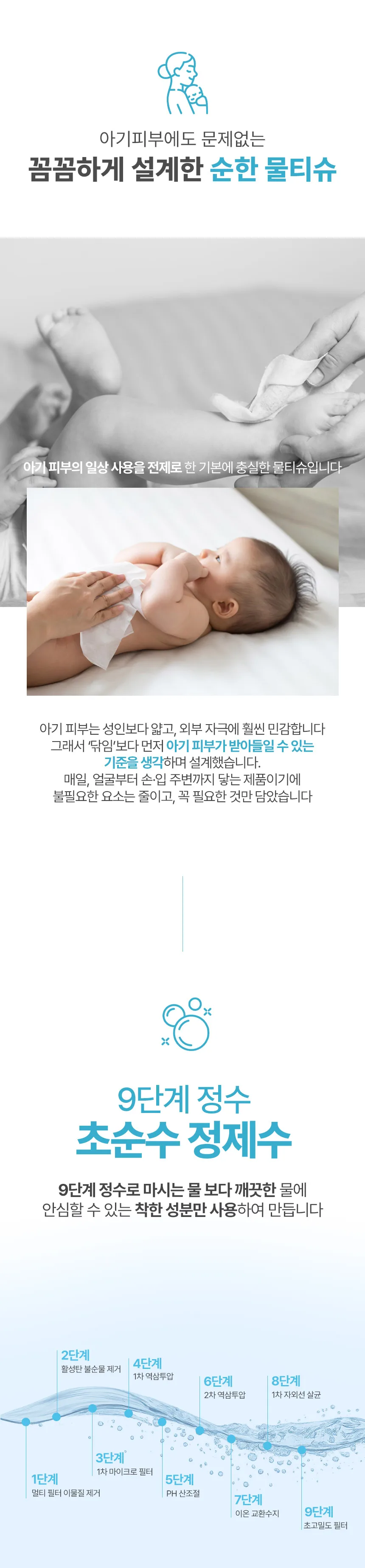 Sichimi Choo Bongpulsica Plus Large Capacity Baby Wet Wipes Cap Type 72 Sheets 70Gsm 10 Packs