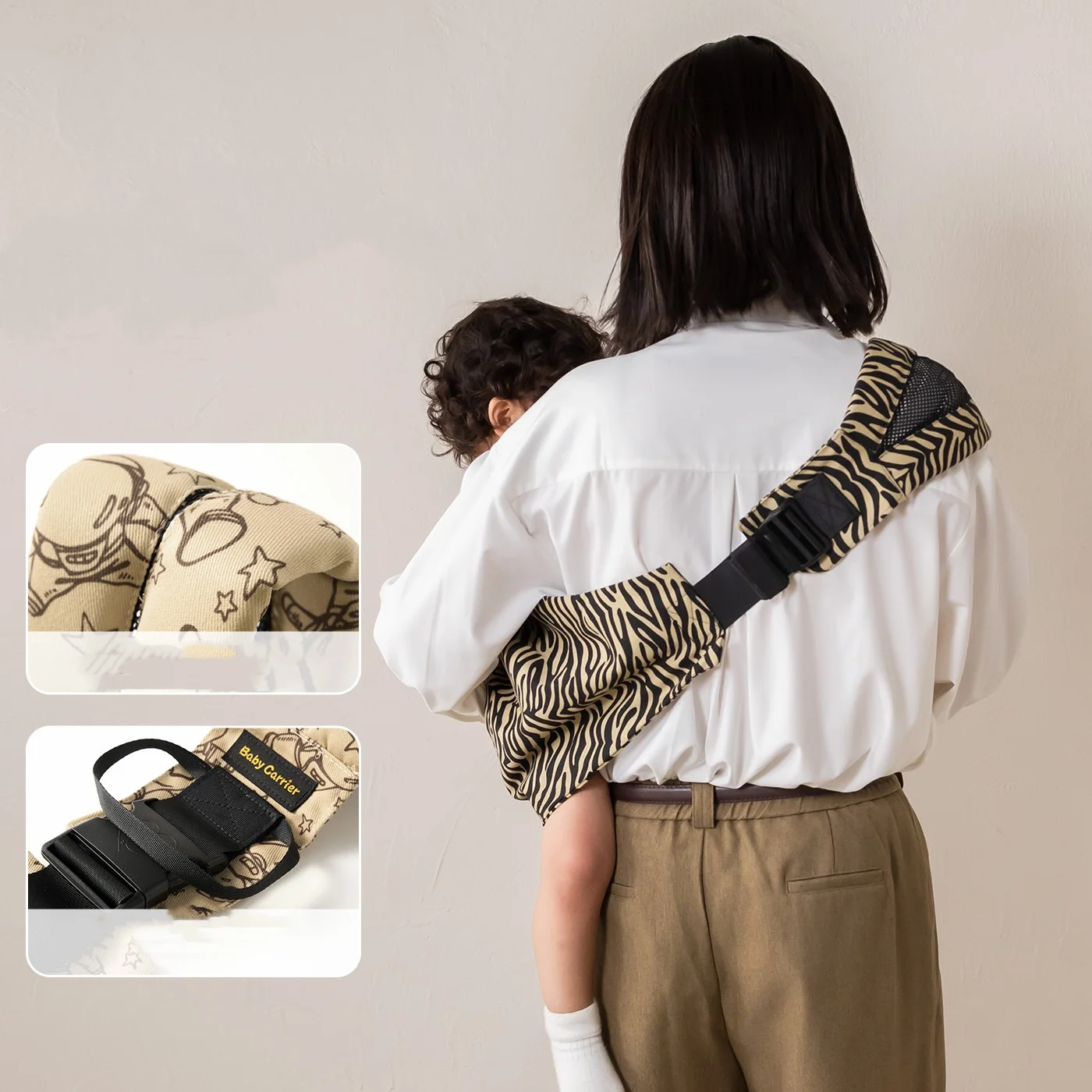 Baby Sling Carrier,Toddler Carrier, New Baby Sling,Portable and Lightweight Sling,Non-Slip Hip Seat Carrying 10-30lbs