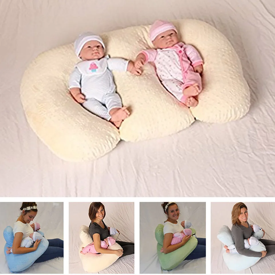 Baby Pillow Bubble Detachable Nursing Pad For Twins Soft Baby Anti-Spitting Milk Cushion Multifunctional Breastfeeding Pillow