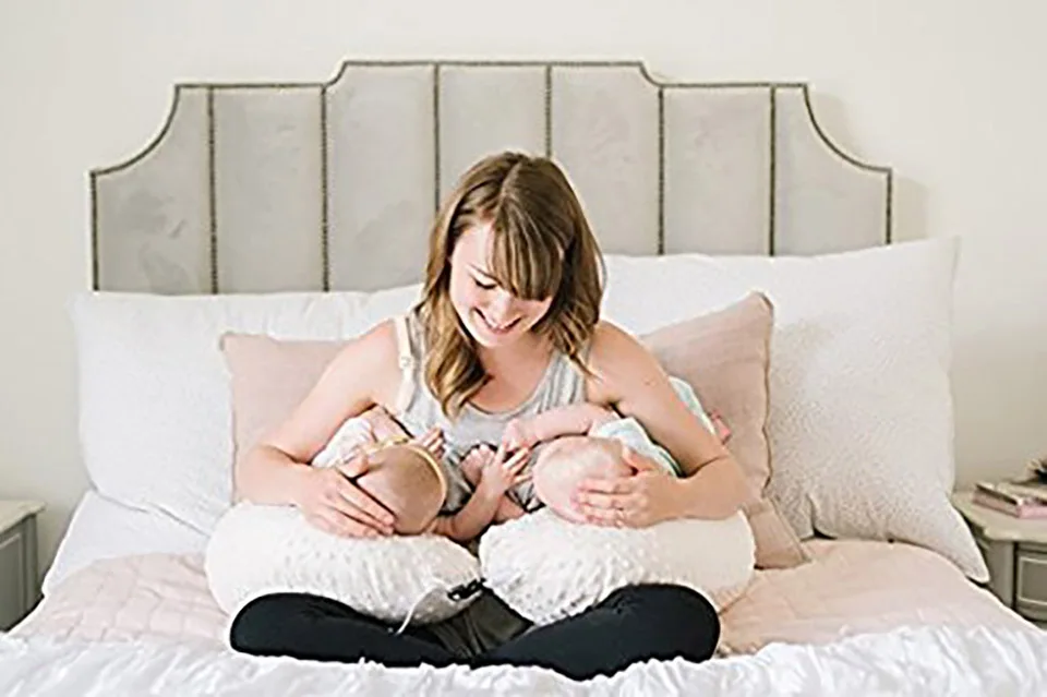 Baby Pillow Bubble Detachable Nursing Pad For Twins Soft Baby Anti-Spitting Milk Cushion Multifunctional Breastfeeding Pillow