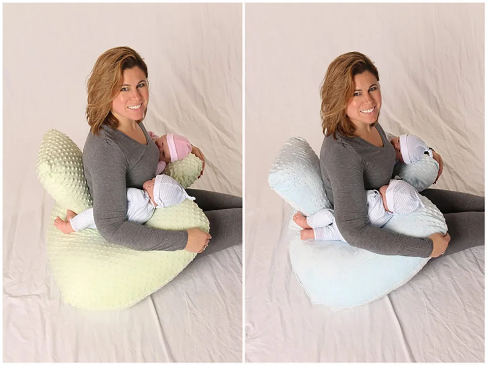 Baby Pillow Bubble Detachable Nursing Pad For Twins Soft Baby Anti-Spitting Milk Cushion Multifunctional Breastfeeding Pillow