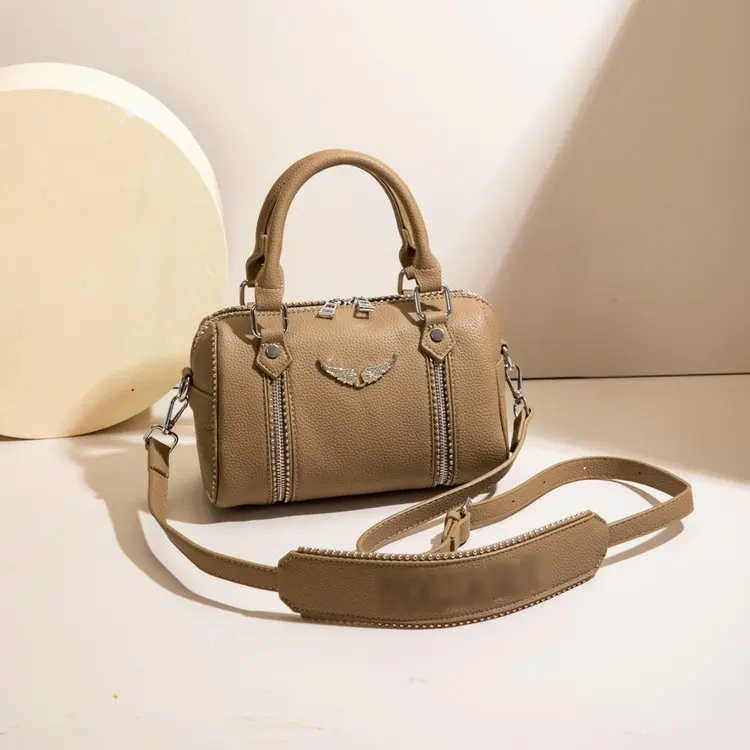 Vintage Classic Leather Diaper Bag For Women Elegant Solid Color Commuter Purse Best Superstar Show Unique Casual Design
