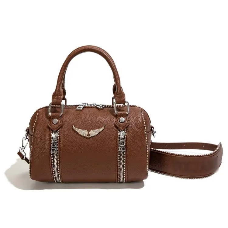 Vintage Classic Leather Diaper Bag For Women Elegant Solid Color Commuter Purse Best Superstar Show Unique Casual Design