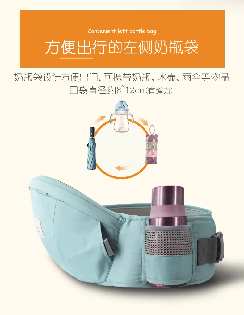 0-36M Ergonomic Baby Carrier Infant Kid Baby Hipseat Sling Save Effort Kangaroo Baby Wrap Carrier for Baby Travel