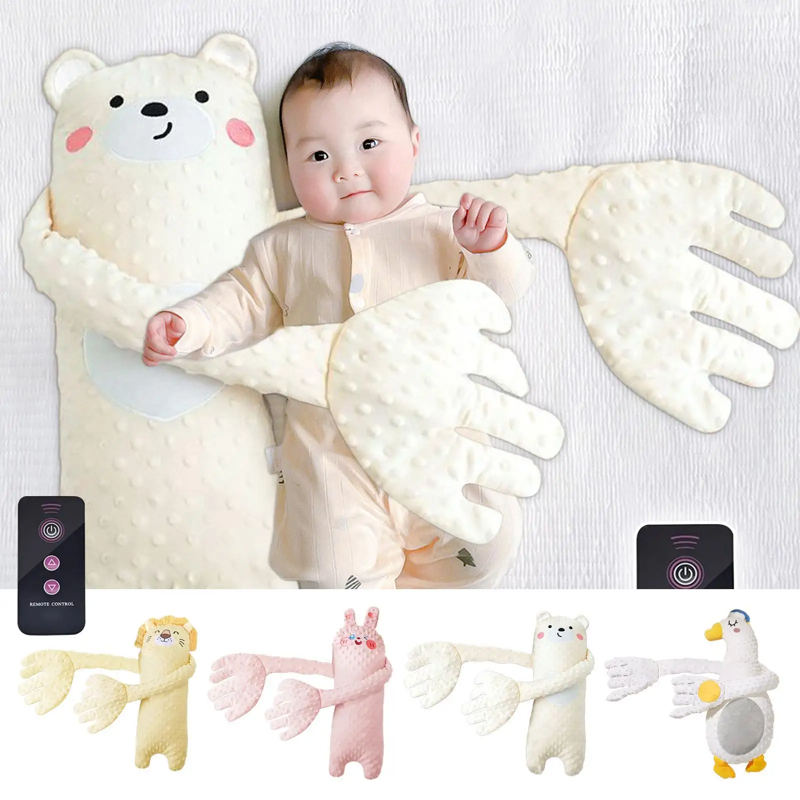 Toddler Patter for Sleep Electric Soothing Palm Sleep Pad Baby Boys Girls Sleep Aid Companion Cartoon Patting Slapping Accessory