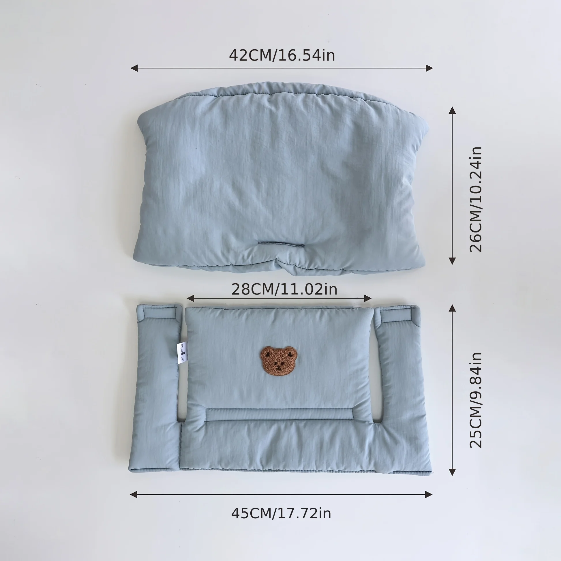 New Solid Color Children's Dining Chair Cushion, Breathable Baby Eating Cushion, Infant Growth Chair Cushion Accessories for Restaurants and Home Use