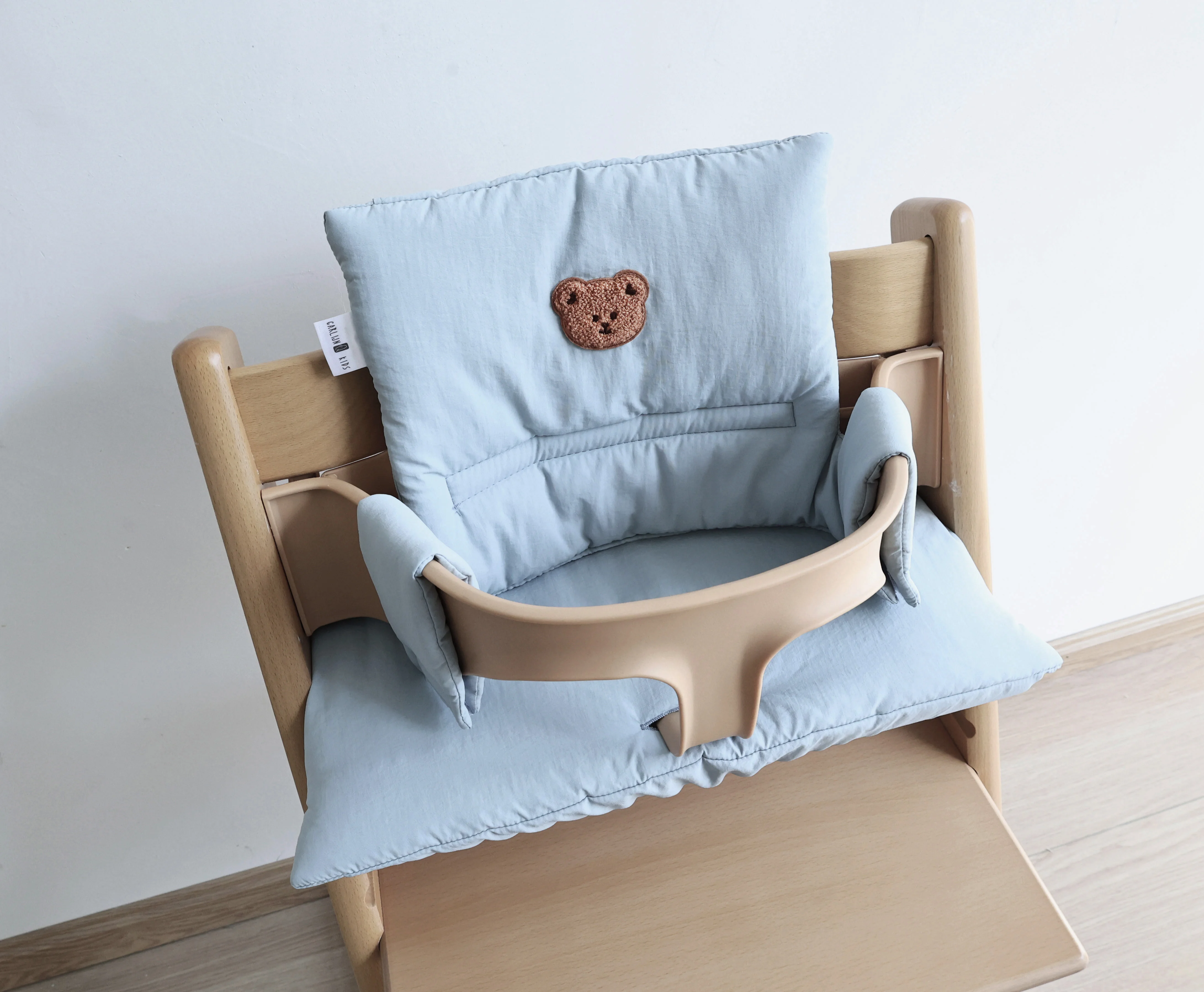 New Solid Color Children's Dining Chair Cushion, Breathable Baby Eating Cushion, Infant Growth Chair Cushion Accessories for Restaurants and Home Use