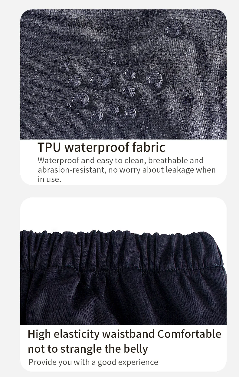 1pc Solid Color Waterproof iaper for Adults Washable Reusable Diaper Care Pants Leak-proof Pants Waterproof Eldly Diaper Cover