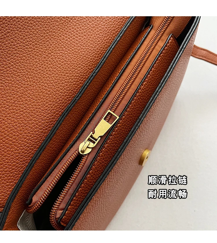 Retro Luxury Women Shoulder Bag Elegant Leather Crossbody Bag High End Tote Vintage Classic Designer