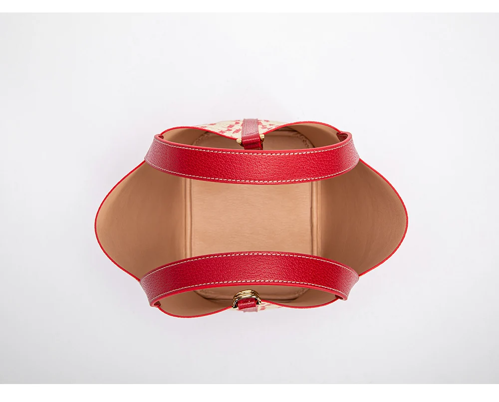 CH Tote Bag For Women Luxury Monogram Leather Handbag Fashion Top Handle Bag Elegant Lock Bucket Bag For Daily Commute