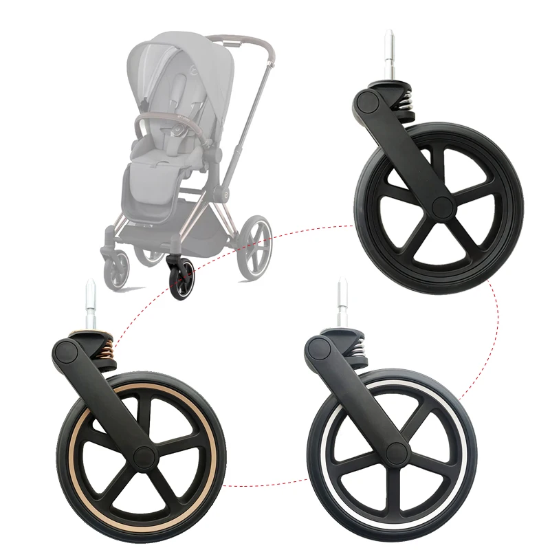 Stroller Front Wheel For Cybex Priam 3/4 2019~2026 Direct Replace Pushchair Accessories Baby Buggy Front Wheel