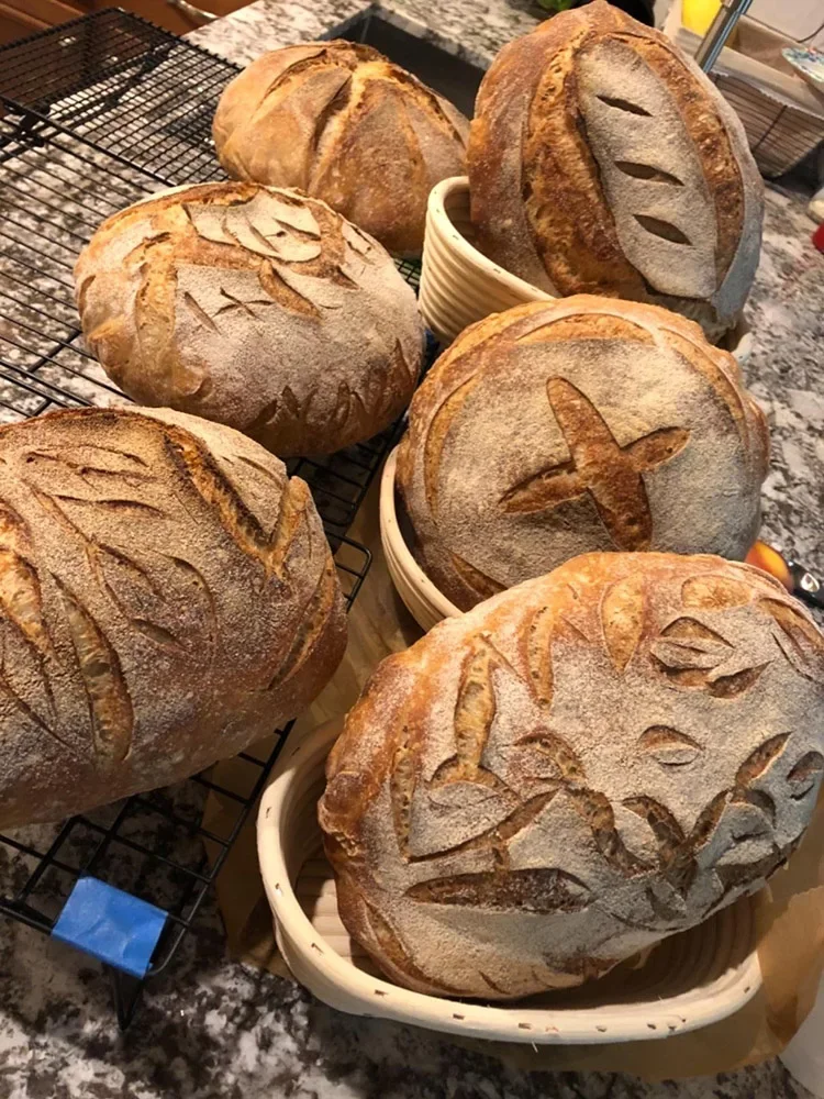 Natural Rattan Bread Proofing Basket Handmade Rattan Wicker Baking Bowl Dough Fermentation Sourdough Banneton Bread Basket