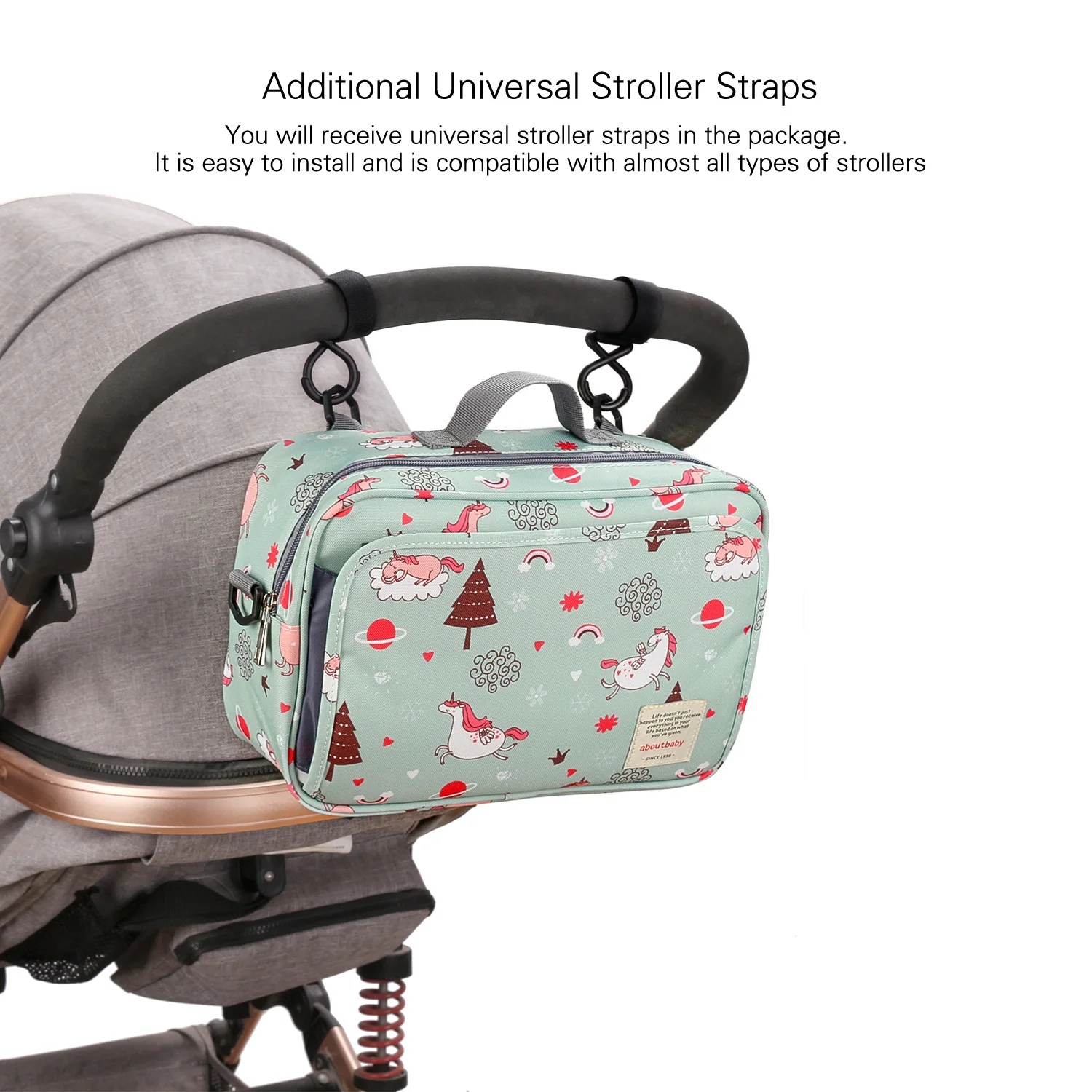 Waterproof Baby Mummy Bags Fashion Prints WetDry for Disposable Reusable Maternity Diaper Bag Double Handle Wetbags