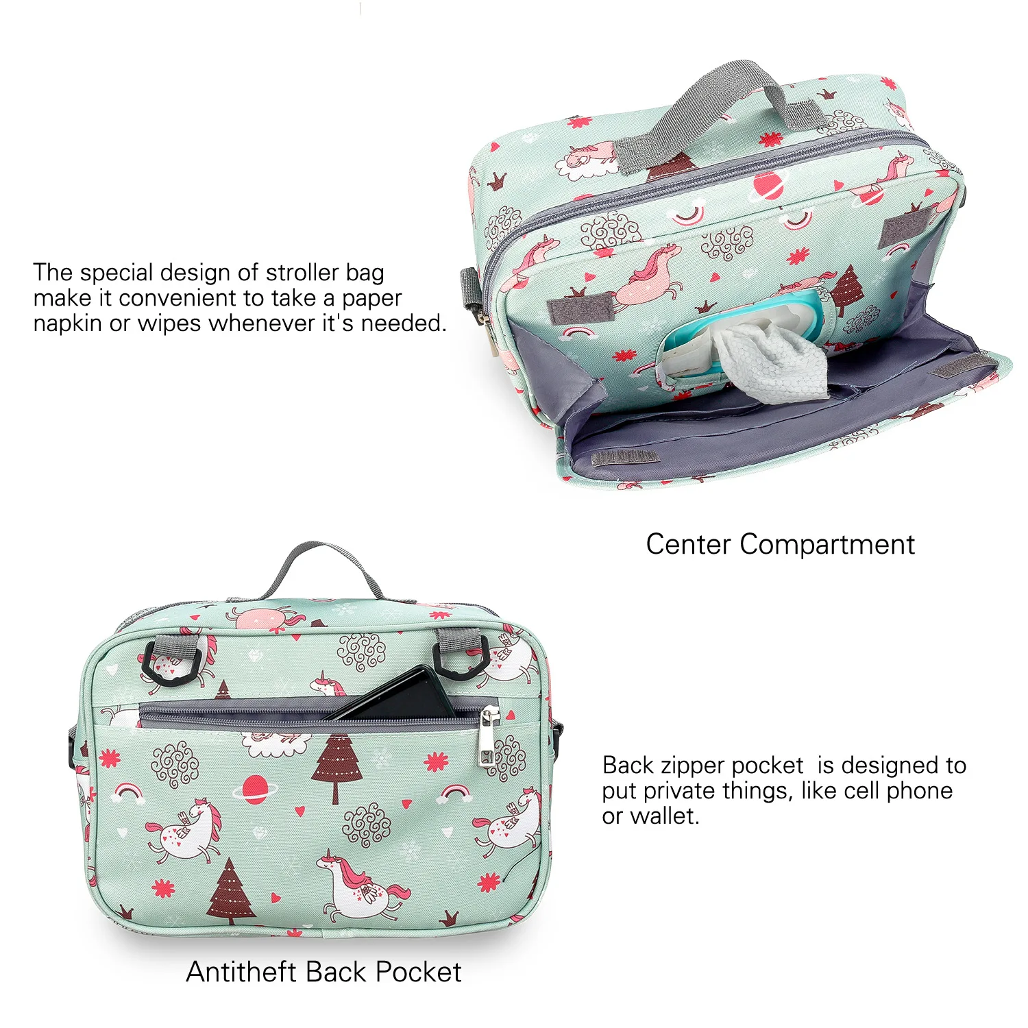 Waterproof Baby Mummy Bags Fashion Prints WetDry for Disposable Reusable Maternity Diaper Bag Double Handle Wetbags