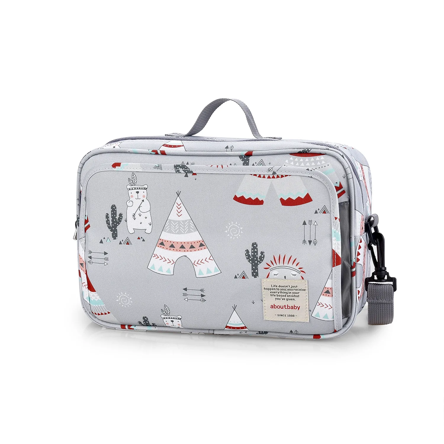 Waterproof Baby Mummy Bags Fashion Prints WetDry for Disposable Reusable Maternity Diaper Bag Double Handle Wetbags