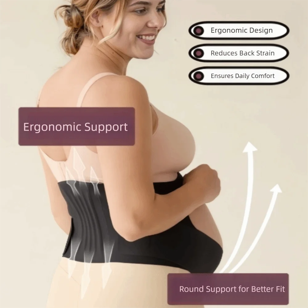 New One-Piece Maternity Belt Adjustable Waist Care Back Clothes Belt Thin Maternity Abdomen Brace Protector Maternity Use