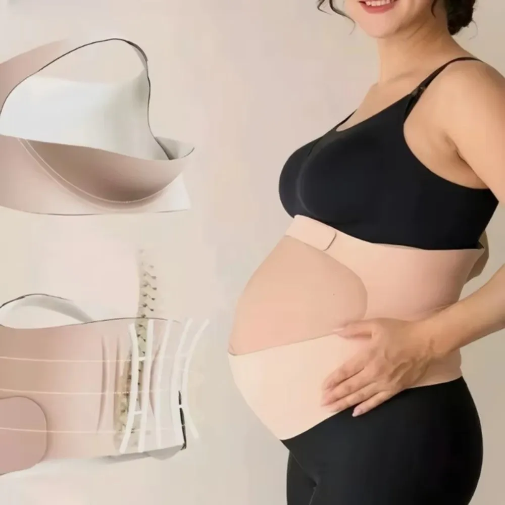 New One-Piece Maternity Belt Adjustable Waist Care Back Clothes Belt Thin Maternity Abdomen Brace Protector Maternity Use