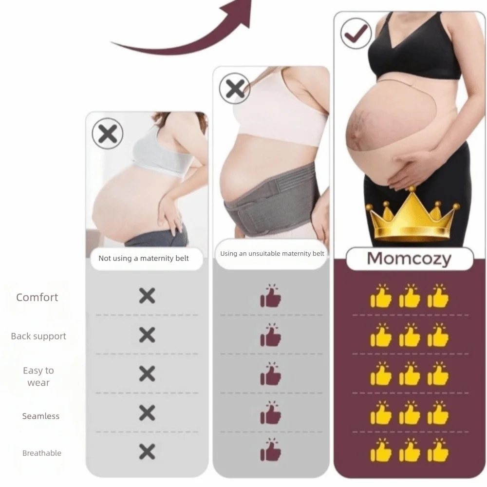 New One-Piece Maternity Belt Adjustable Waist Care Back Clothes Belt Thin Maternity Abdomen Brace Protector Maternity Use