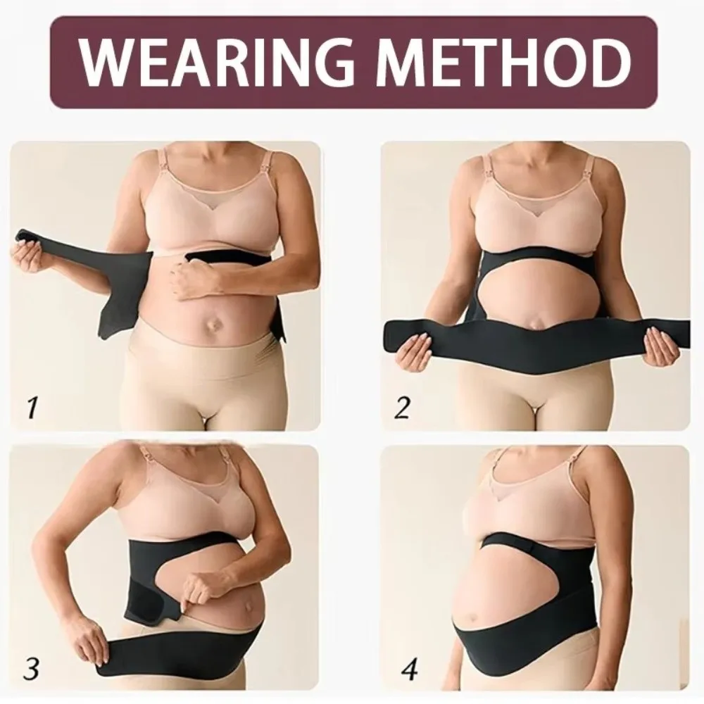New One-Piece Maternity Belt Adjustable Waist Care Back Clothes Belt Thin Maternity Abdomen Brace Protector Maternity Use
