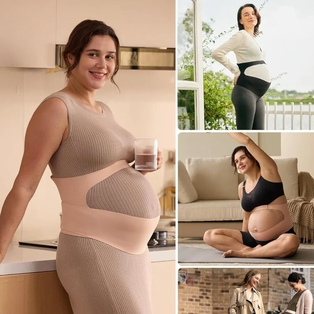 New One-Piece Maternity Belt Adjustable Waist Care Back Clothes Belt Thin Maternity Abdomen Brace Protector Maternity Use