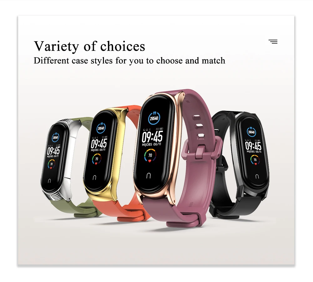 Strap For Xiaomi Mi Band 11 10 9 8 7 6 5 Silicone Wristband Bracelet Replacement For Xiaomi Band 8 MiBand 9 10 Wrist Strap