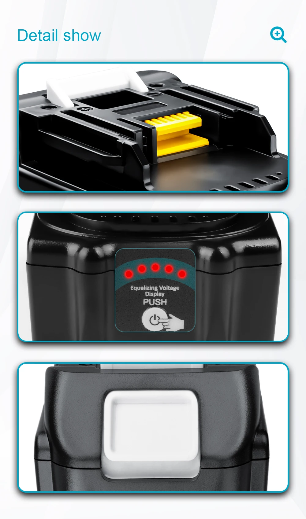 Camason 18V Battery For Makita Power Tools Replacement Accessories BL1860 BL1850 18 v Li-ion Rechargeable batteries Pack charger