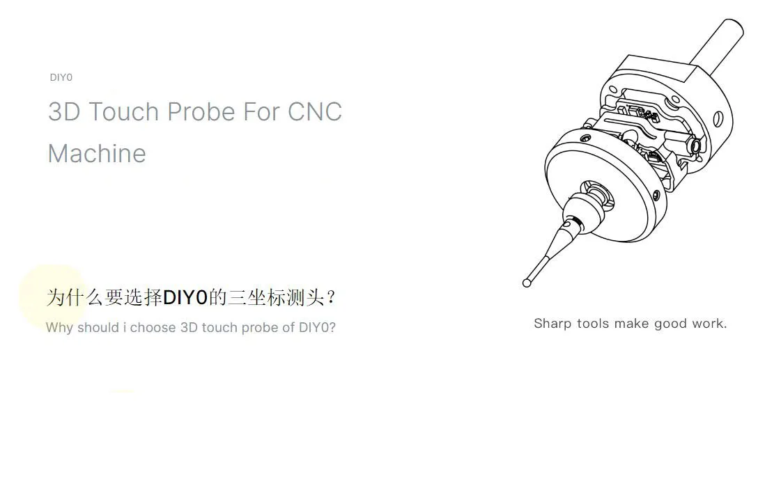 The Latest Upgrade V6 Anti-roll 3d Touch Probe Edge Finder Centering Desktop Cnc Probe Compatible With Mach3 And Grbl
