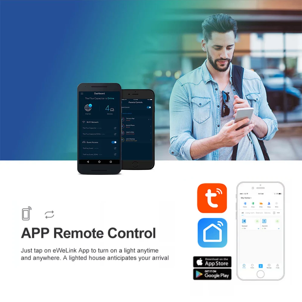 Tuya wifi Switch One Way Module 10A Rele Relay Controller DC/AC 7-32V 12V 24V 220V 110V Smart Life Jog Self-locking Relay Module