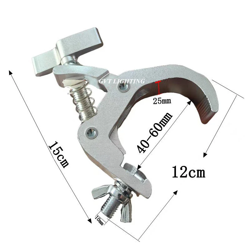 10pcs/lot Heavy Duty Premium Pro Truss Clamp Stage Lights Clamp Fit 40-60mm of Pipes For Moving Head Stage Lighting Fixtures