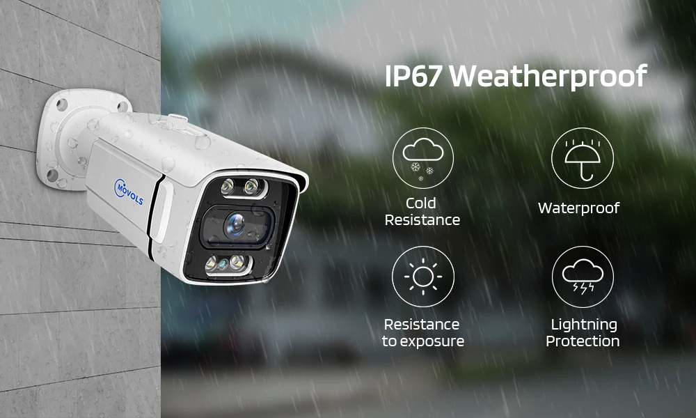 MOVOLS 8CH 5MP 8MP POE Security Camera System Two Way Audio 8MP NVR Kit CCTV Outdoor IP Camera H.265 P2P Video Surveillance Set