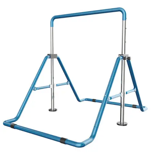 Junior Kid Training Bar Horizontal Gymnastics Bar Indoor Sports Adjustable Blue/Pink Children Home Play Bars