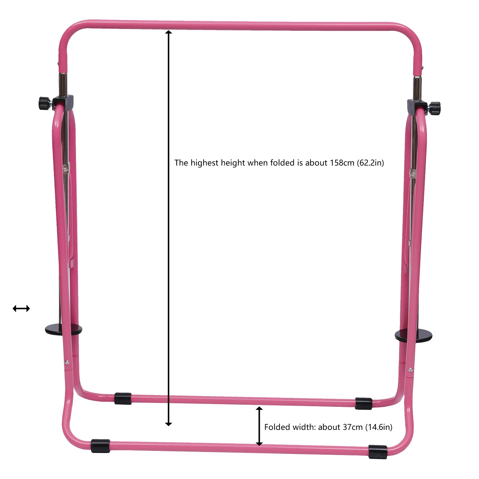 Junior Kid Training Bar Horizontal Gymnastics Bar Indoor Sports Adjustable Blue/Pink Children Home Play Bars