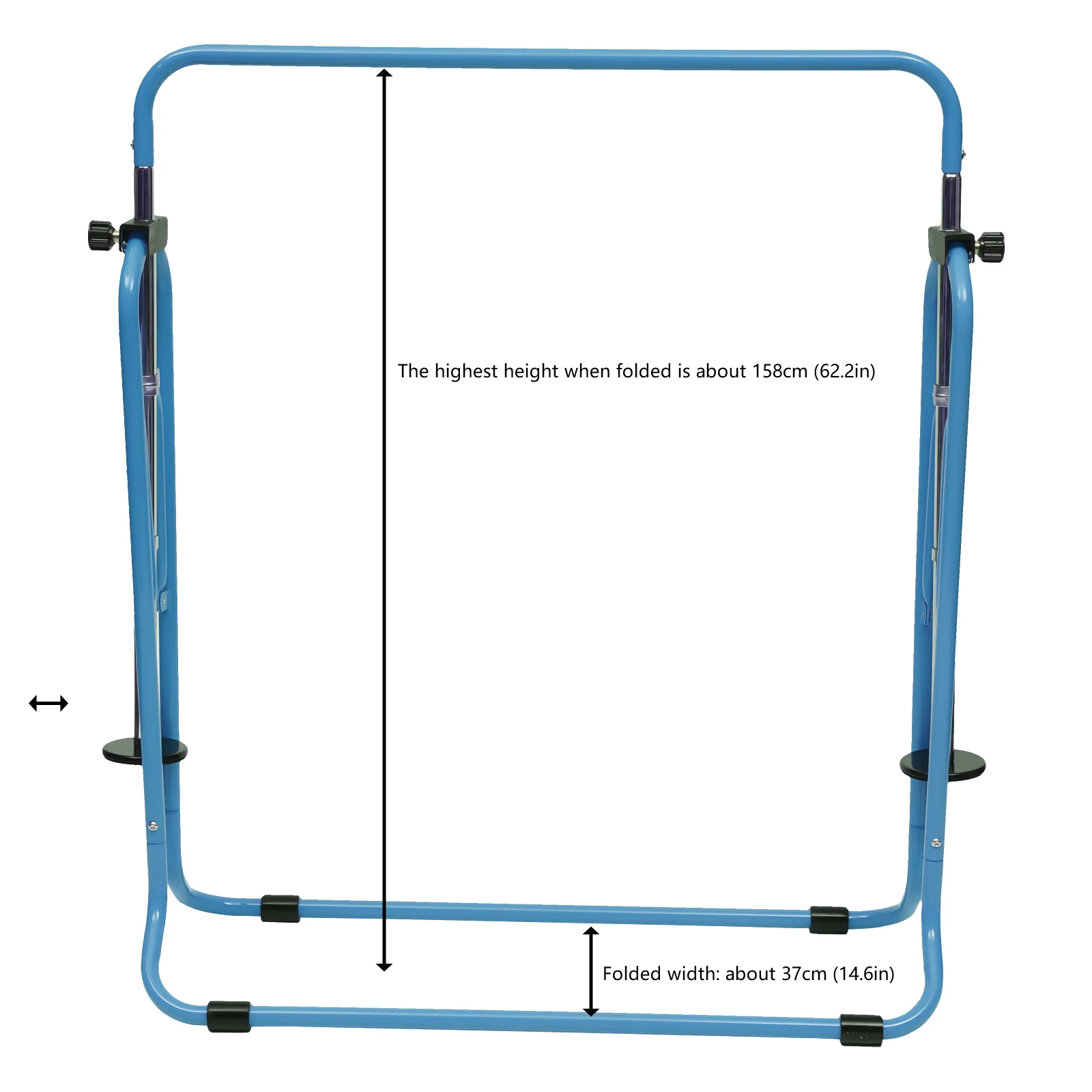Junior Kid Training Bar Horizontal Gymnastics Bar Indoor Sports Adjustable Blue/Pink Children Home Play Bars