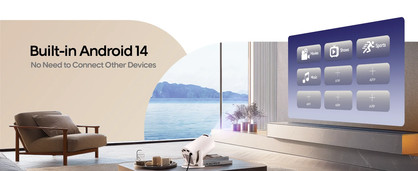 Magcubic Projector 8K Android 14 HY300 Pro Wifi6 290ANSI Allwinner H726 BT5.4 1080P 1280*720P Cinema Outdoor Portable Projetors