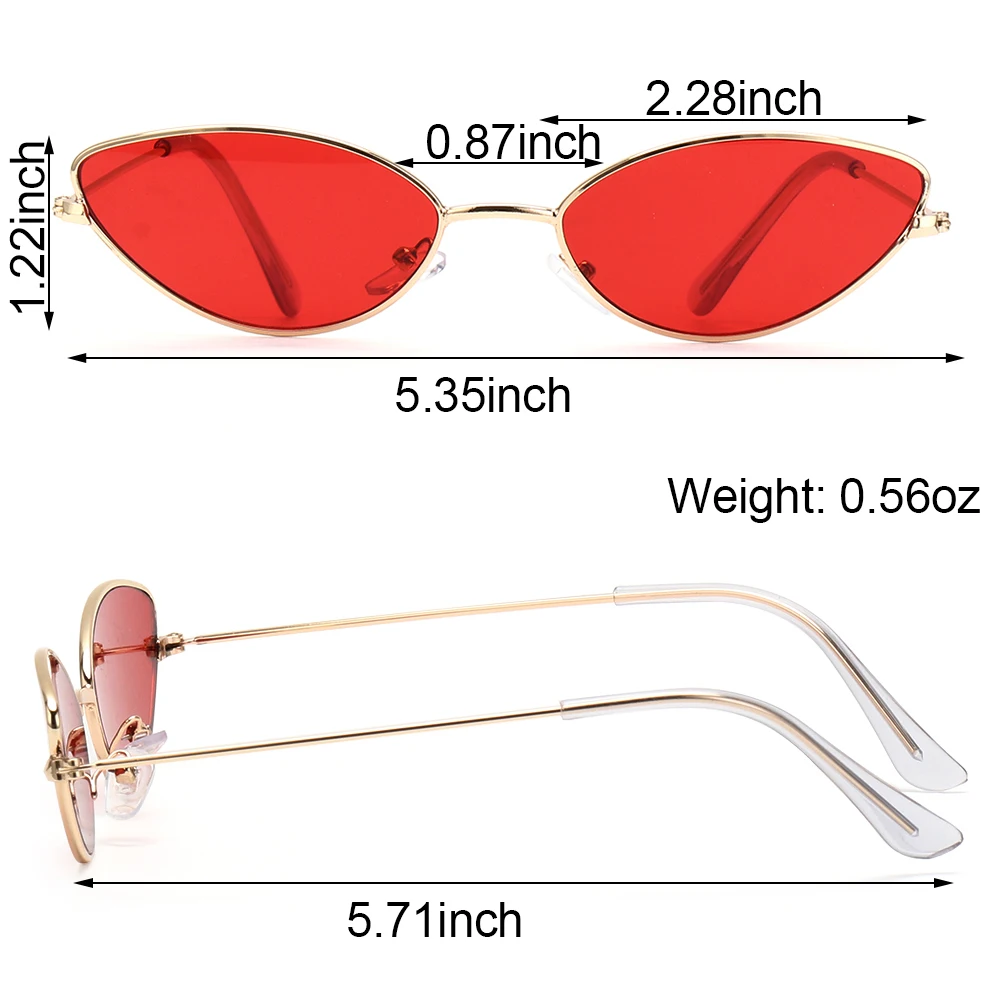 Cute Sexy Cat Eye Sunglasses Women Retro Small Black Red Pink Cateye Sun Glasses Female Vintage UV400 Shades Glasses