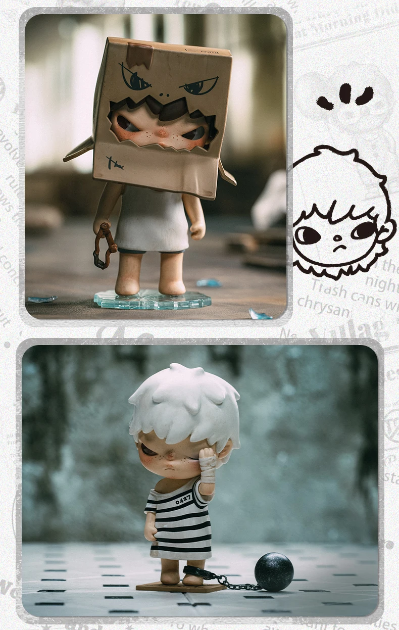 POP MART Hirono Little Mischief Series 1pc/12pcs Mystery Box Blind box Action Figurine Cute Toy