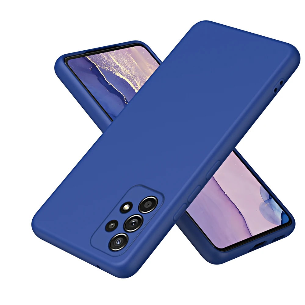Solid Silicone Protect Case For Samsung Galaxy A13 A23 A33 A53 A73 A12 A22 A32 A52 A52S A72 A04 A04S A14 A24 4G A34 A54 Cover