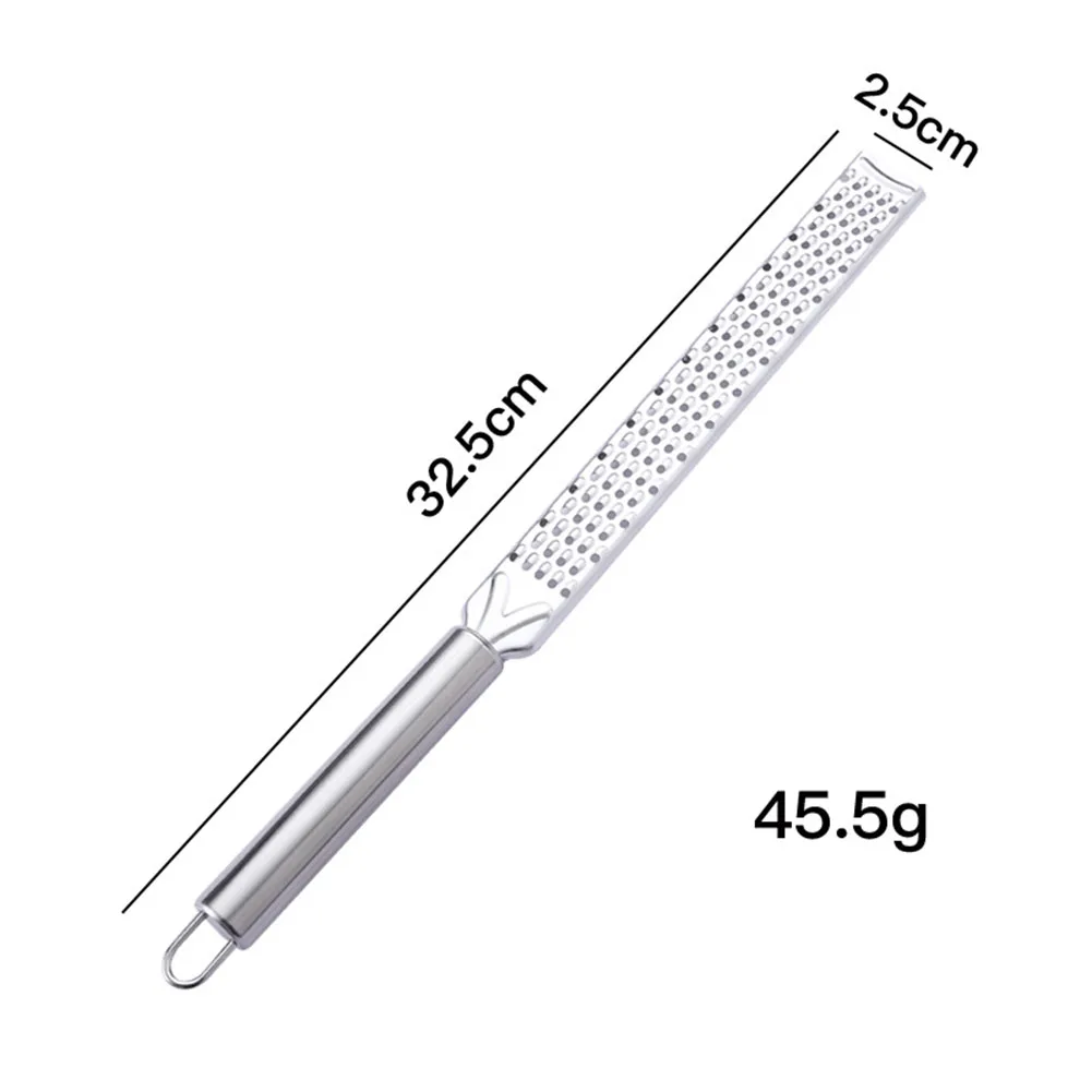 20cm Kitchen Grater Lemon Citrus Fruit Peeler Ginger Garlic Long Chocolate Grater Cheese Spices Stainless Steel Grater Kitchen