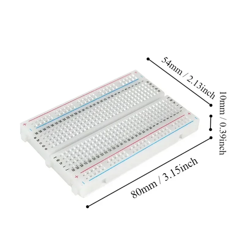 MB-102 Breadboard 400 830 Points Solderless PCB Bread Board Jumper Wire Cable Prototype Board DIY for Arduino Kit