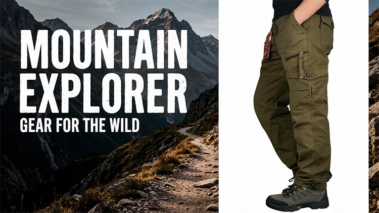 Men's Cargo Pants Cotton Black Work Pants Summer Casual Climbing Joggers Man Sweatpants Sports Spring Autumn Twill Trousers