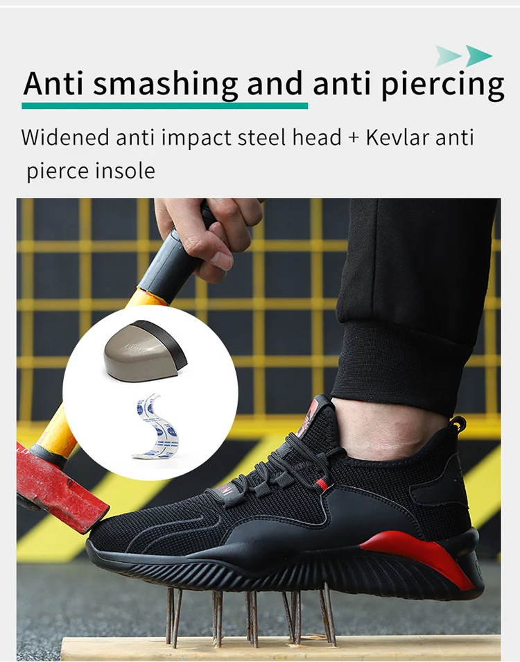 2026 New Style Men Women Work Shoes Steel Toe Cap Safety Boots European Standard Anti-smash Anti-puncture Men Shoes Safety Shoes