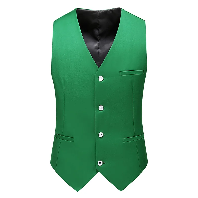 Royal Blue Vest Waistcoat Men's Brand New Slim-Fit V Neck Dress Vests Mens Formal Business Wedding Tuxedo Chaleco Hombre 6xl