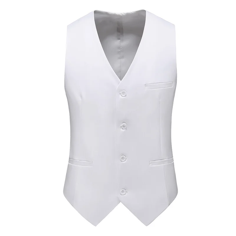 Royal Blue Vest Waistcoat Men's Brand New Slim-Fit V Neck Dress Vests Mens Formal Business Wedding Tuxedo Chaleco Hombre 6xl