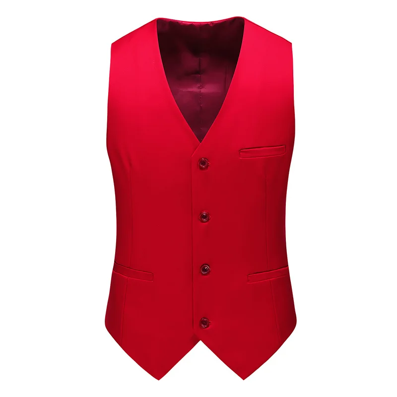 Royal Blue Vest Waistcoat Men's Brand New Slim-Fit V Neck Dress Vests Mens Formal Business Wedding Tuxedo Chaleco Hombre 6xl
