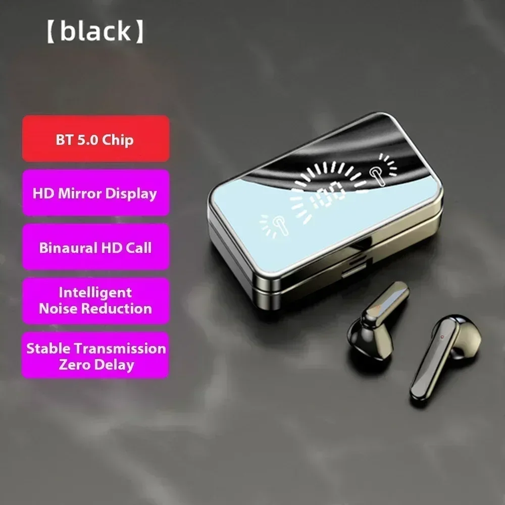 TWS Bluetooth-Compatible Earphones Stereo Sport Headset Waterproof Wireless Headphone Apply to Smartphones