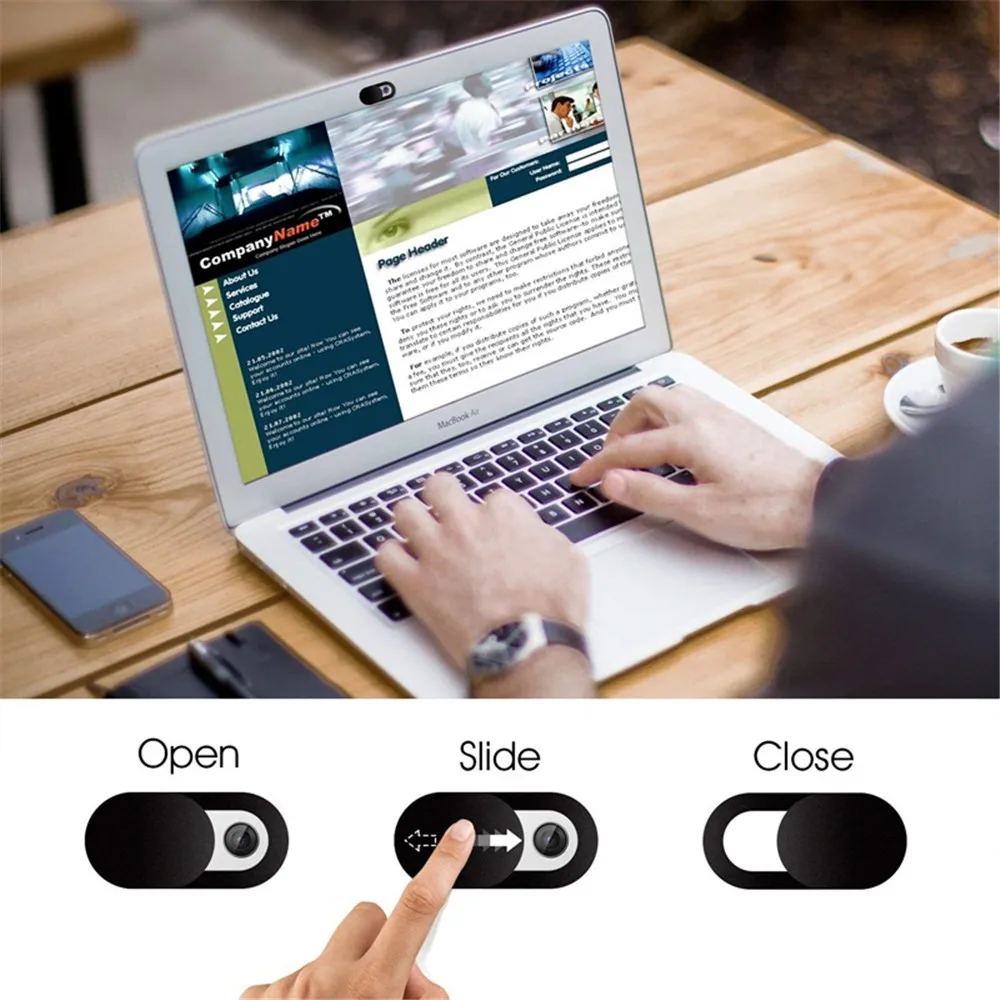 100/20/10/5/1pcs Sliding Webcam Cover Laptop Camera Cover Slider Phone Antispy For iPad Macbook Tablet Lenses Privacy Sticker