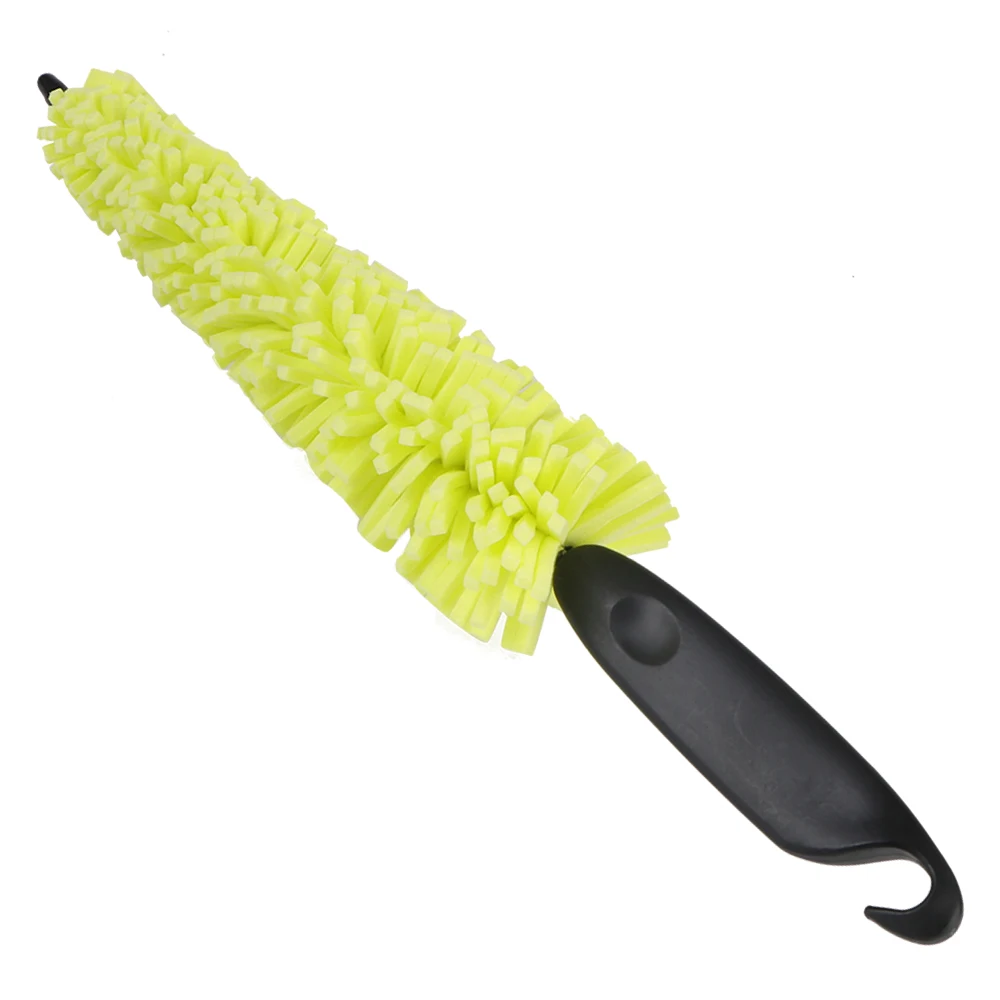 29cm Sponge Brush Motorcycle Wheel Rims Washer Car Hubcaps Wash Auto Cleaning Tool With Handle Bicycle Dirt Pit Bike Accessories