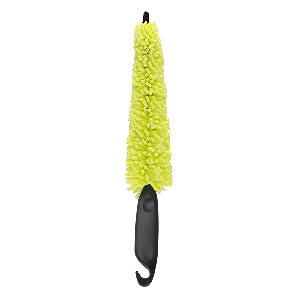 29cm Sponge Brush Motorcycle Wheel Rims Washer Car Hubcaps Wash Auto Cleaning Tool With Handle Bicycle Dirt Pit Bike Accessories