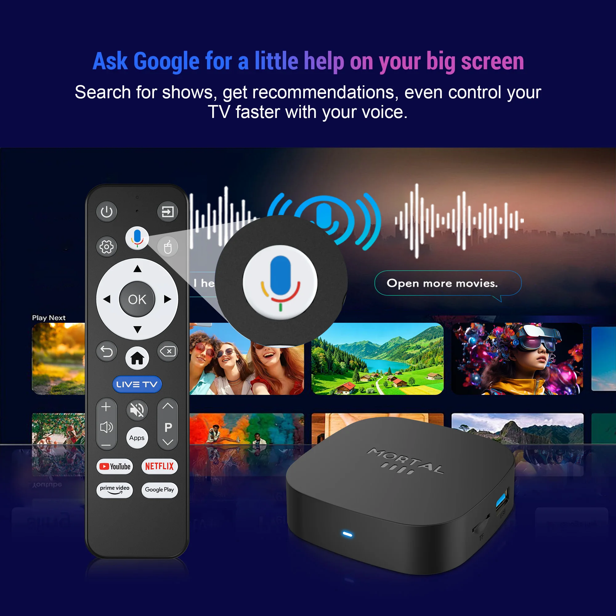 2026 New Smart TV Box T1+ RK3518 Android 16 WiFi 6 BT 5.4 Dual UI Interface 8K Ultra HD 8GB RAM 128GB ROM Smart Media Player