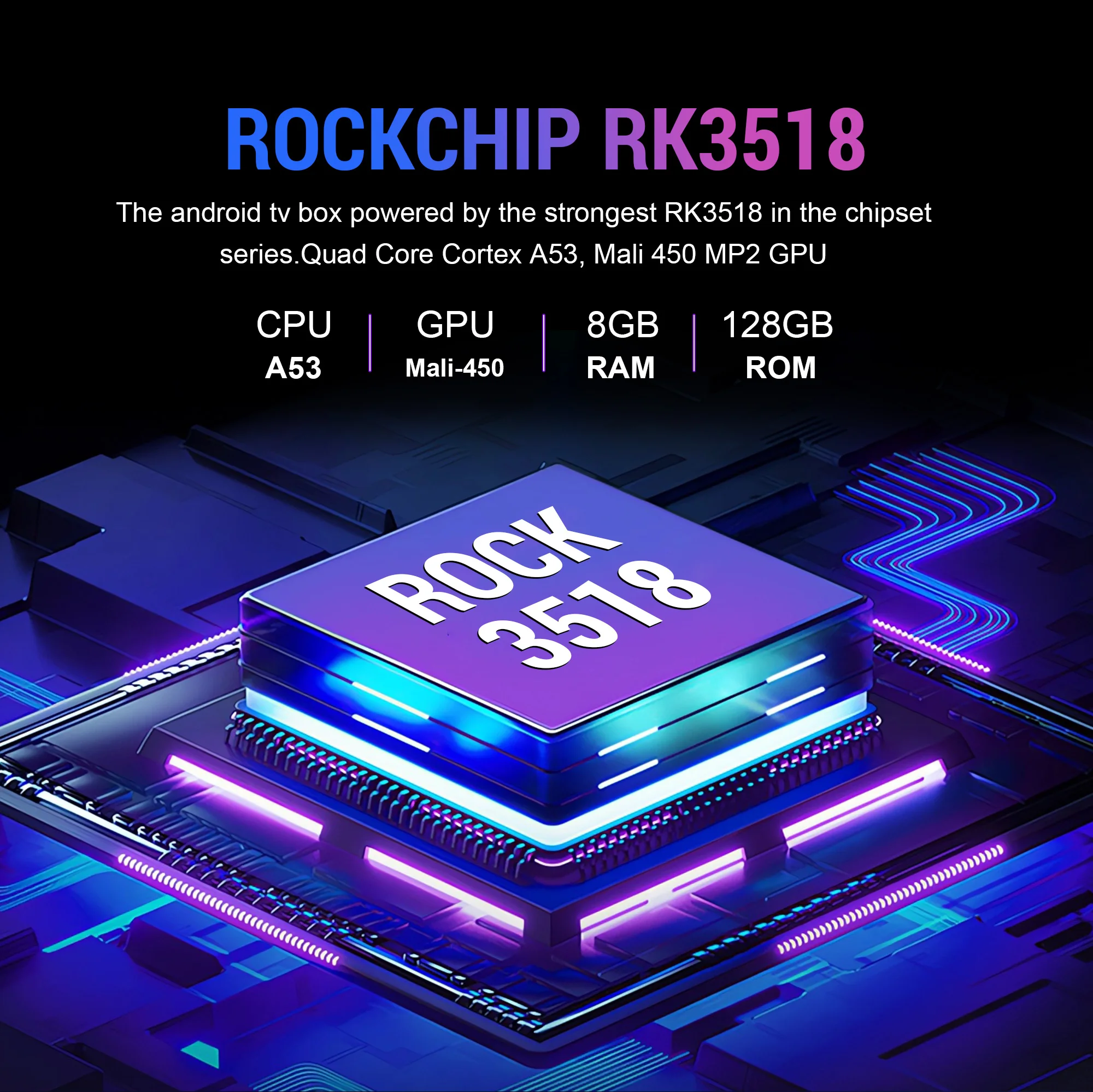2026 New Smart TV Box T1+ RK3518 Android 16 WiFi 6 BT 5.4 Dual UI Interface 8K Ultra HD 8GB RAM 128GB ROM Smart Media Player